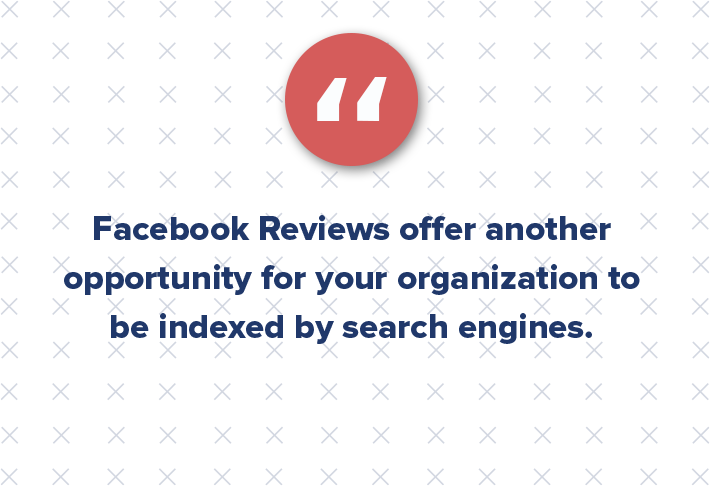 Facebook pages have a review section on the left side panel with 1-5 star ratings for the user to evaluate and post comments. It shows real people living in your multifamily property, providing real feedback. Again, it’s more opportunities to be indexed by search engines. This also allows you to publicly address any issues that your residents may be having, ultimately showing potential residents that you’re on top of handling problems.