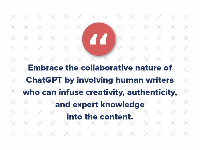 Embrace the collaborative nature of the ChatGPT app by involving human writers and editors who can infuse creativity, authenticity, and expert knowledge into the content. By combining the power of AI writing with human expertise, you can create compelling and high-quality content that drives results in your digital content marketing efforts.