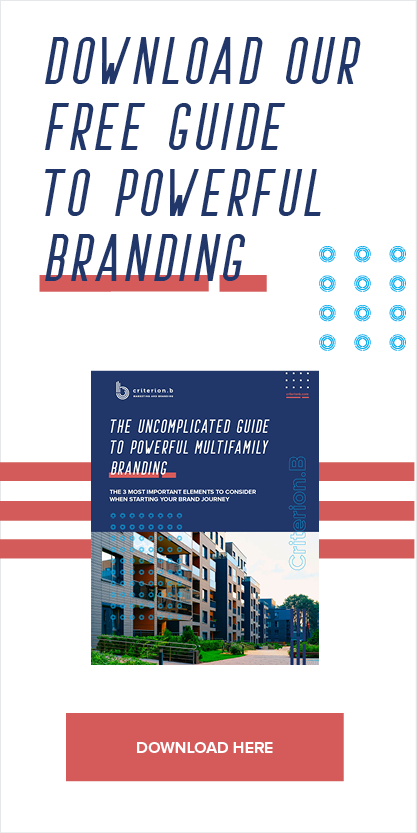 Brands that achieve great branding find great success. Don’t blend in the crowd. Wondering where to start with branding your multifamily property? This free brand guide will show you three design aspects that can transform your branding project.