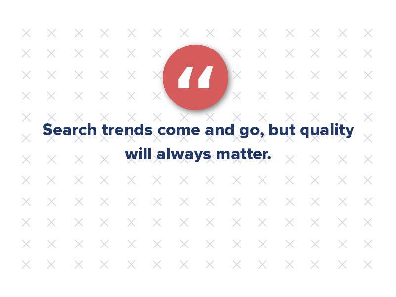 Quality still matters over quantity. Just because ChatGPT can help you crank out more content, does not mean you will rank well for those pieces. You need an SEO expert to help you rank and effectively strategize.