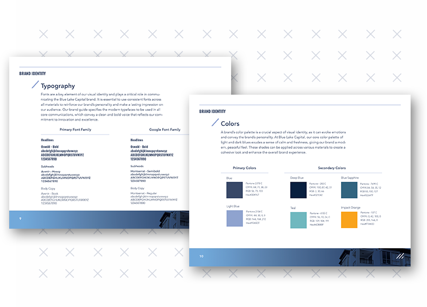 Color is another key element of your multifamily brand's identity, as it can evoke emotions and convey meaning. Your brand guidelines should include your color palette, including primary and secondary colors, as well as any specific color combinations to be used.