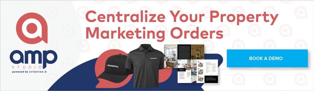 AMP Studio: One centralized platform for easily ordering apartment move-in gifts, marketing materials, promo items, and more.