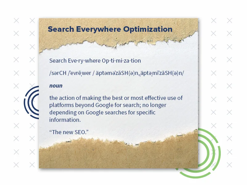 What’s the “new” SEO? It’s “search everywhere optimization.” This means we must take more ownership to optimize beyond Google.

SEO is evolving and you need to adapt to help maintain overall traffic levels through new ways of thinking and modern practices. 

Even Google’s Search Liaison, Danny Sullivan, said, “One of the ways to be successful with Google Search is to think beyond it.”
