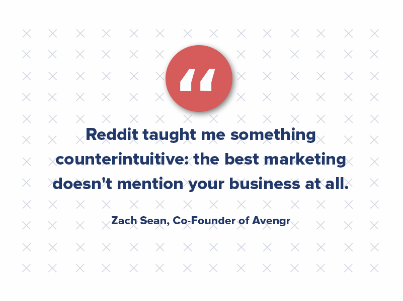 Sean revealed a recent example of a major breakthrough with Reddit. “My breakthrough came when someone in r/webdev posted about their Webflow site loading slowly,” he said. “I wrote a detailed technical breakdown about image optimization and CDN setup without mentioning Avengr once. That single comment drove 127 organic visits to our site over three months as people checked my profile after finding the advice genuinely helpful.”